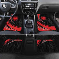 Personalized Shqipe Albania Nation Flag Car Mats Kuq E Zi Tiranaproud Albanian - Wonder Print Shop