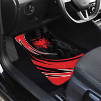 Personalized Shqipe Albania Nation Flag Car Mats Kuq E Zi Tiranaproud Albanian - Wonder Print Shop