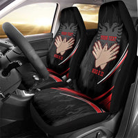 Personalized Shqipe Albania Nation Flag Car Seat Cover Kuq E Zi Tiranaproud Albanian - Wonder Print Shop