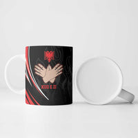 Personalized Shqipe Albania Nation Flag Ceramic Mug Kuq E Zi Tiranaproud Albanian - Wonder Print Shop