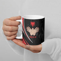 Personalized Shqipe Albania Nation Flag Ceramic Mug Kuq E Zi Tiranaproud Albanian - Wonder Print Shop