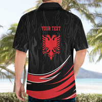 Personalized Shqipe Albania Nation Flag Hawaiian Shirt Kuq E Zi Tiranaproud Albanian - Wonder Print Shop