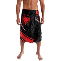Personalized Shqipe Albania Nation Flag Lavalava Kuq E Zi Tiranaproud Albanian - Wonder Print Shop
