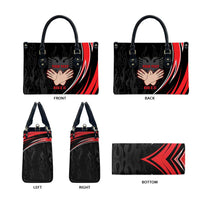 Personalized Shqipe Albania Nation Flag Leather Bag Kuq E Zi Tiranaproud Albanian - Wonder Print Shop