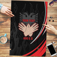 Personalized Shqipe Albania Nation Flag Puzzle Kuq E Zi Tiranaproud Albanian - Wonder Print Shop