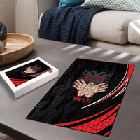 Personalized Shqipe Albania Nation Flag Puzzle Kuq E Zi Tiranaproud Albanian - Wonder Print Shop
