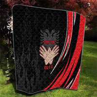 Personalized Shqipe Albania Nation Flag Quilt Kuq E Zi Tiranaproud Albanian - Wonder Print Shop