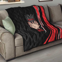 Personalized Shqipe Albania Nation Flag Quilt Kuq E Zi Tiranaproud Albanian - Wonder Print Shop