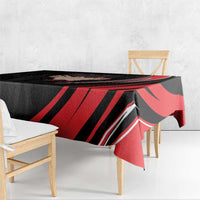Personalized Shqipe Albania Nation Flag Tablecloth Kuq E Zi Tiranaproud Albanian - Wonder Print Shop
