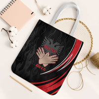 Personalized Shqipe Albania Nation Flag Tote Bag Kuq E Zi Tiranaproud Albanian - Wonder Print Shop