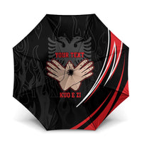 Personalized Shqipe Albania Nation Flag Umbrella Kuq E Zi Tiranaproud Albanian - Wonder Print Shop