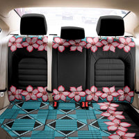 African Adenium Multiflorum Flowers Back Car Seat Cover with Kente Style LT9 - Wonder Print Shop