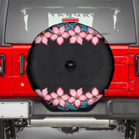 African Adenium Multiflorum Flowers Spare Tire Cover with Kente Style - Wonder Print Shop