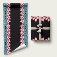 African Adenium Multiflorum Flowers Wrapping Paper Kente Style - Wonder Print Shop