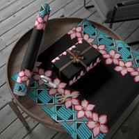 African Adenium Multiflorum Flowers Wrapping Paper Kente Style - Wonder Print Shop