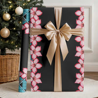 African Adenium Multiflorum Flowers Wrapping Paper Kente Style - Wonder Print Shop