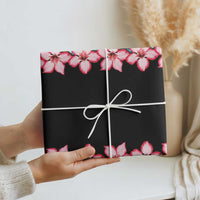 African Adenium Multiflorum Flowers Wrapping Paper Kente Style - Wonder Print Shop