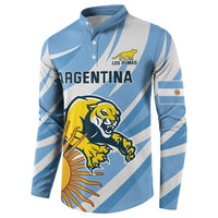 Custom Argentina Rugby Champion Button Sweatshirt Los Puma with Sporty Style LT9 - Wonder Print Shop