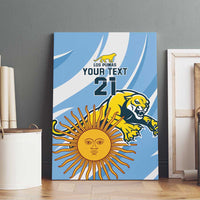 Custom Argentina Rugby Champion Canvas Wall Art Los Puma with Sporty Style LT9 - Wonder Print Shop