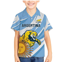 Custom Argentina Rugby Champion Family Matching Mermaid Dress and Hawaiian Shirt Los Puma with Sporty Style LT9 - Wonder Print Shop