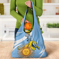 Custom Argentina Rugby Champion Grocery Bag Los Puma with Sporty Style