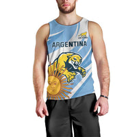 Custom Argentina Rugby Champion Men Tank Top Los Puma with Sporty Style - Wonder Print Shop