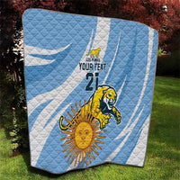 Custom Argentina Rugby Champion Quilt Los Puma with Sporty Style - Wonder Print Shop