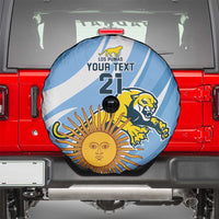 Custom Argentina Rugby Champion Spare Tire Cover Los Puma with Sporty Style - Wonder Print Shop