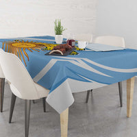 Custom Argentina Rugby Champion Tablecloth Los Puma with Sporty Style - Wonder Print Shop