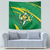 Personalized Australia Rugby Champion Tapestry Wallabies Mascot with Sporty Style - Wonder Print Shop