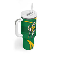 Personalized Australia Rugby Champion Tumbler With Handle Wallabies Mascot with Sporty Style - Wonder Print Shop