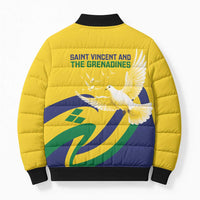 Saint Vincent and the Grenadines Bomber Puffer Jacket Gratitude to the Land Pride Since 1979 - Wonder Print Shop