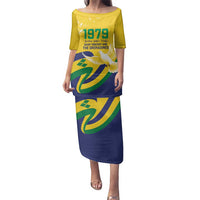 Saint Vincent and the Grenadines Family Matching Puletasi and Hawaiian Shirt Gratitude to the Land Pride Since 1979 - Wonder Print Shop