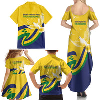 Saint Vincent and the Grenadines Family Matching Summer Maxi Dress and Hawaiian Shirt Gratitude to the Land Pride Since 1979 - Wonder Print Shop