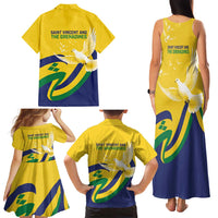Saint Vincent and the Grenadines Family Matching Tank Maxi Dress and Hawaiian Shirt Gratitude to the Land Pride Since 1979 - Wonder Print Shop