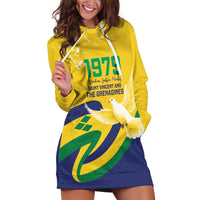 Saint Vincent and the Grenadines Hoodie Dress Gratitude to the Land Pride Since 1979 - Wonder Print Shop