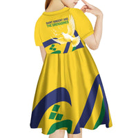 Saint Vincent and the Grenadines Kid Short Sleeve Dress Gratitude to the Land Pride Since 1979 - Wonder Print Shop