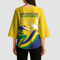 Saint Vincent and the Grenadines Kimono Sleeve Blouse Gratitude to the Land Pride Since 1979 - Wonder Print Shop