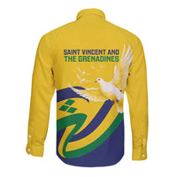 Saint Vincent and the Grenadines Long Sleeve Button Shirt Gratitude to the Land Pride Since 1979 - Wonder Print Shop