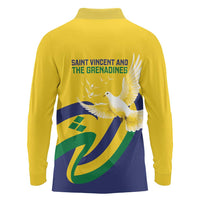 Saint Vincent and the Grenadines Long Sleeve Polo Shirt Gratitude to the Land Pride Since 1979 - Wonder Print Shop