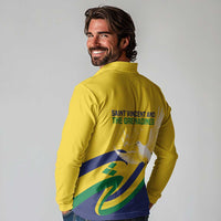 Saint Vincent and the Grenadines Long Sleeve Polo Shirt Gratitude to the Land Pride Since 1979 - Wonder Print Shop