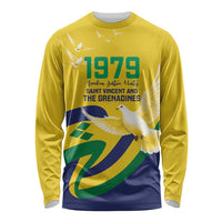 Saint Vincent and the Grenadines Long Sleeve Shirt Gratitude to the Land Pride Since 1979 - Wonder Print Shop