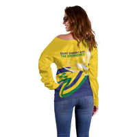 Saint Vincent and the Grenadines Off Shoulder Sweater Gratitude to the Land Pride Since 1979 - Wonder Print Shop