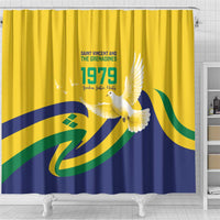 Saint Vincent and the Grenadines Shower Curtain Gratitude to the Land Pride Since 1979 - Wonder Print Shop