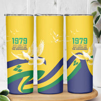 Saint Vincent and the Grenadines Skinny Tumbler Gratitude to the Land Pride Since 1979 - Wonder Print Shop