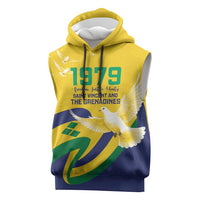 Saint Vincent and the Grenadines Sleeveless Hoodie Gratitude to the Land Pride Since 1979 - Wonder Print Shop