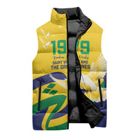 Saint Vincent and the Grenadines Sleeveless Puffer Jacket Gratitude to the Land Pride Since 1979 - Wonder Print Shop