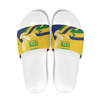 Saint Vincent and the Grenadines Slide Sandals Gratitude to the Land Pride Since 1979 - Wonder Print Shop
