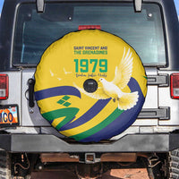 Saint Vincent and the Grenadines Spare Tire Cover Gratitude to the Land Pride Since 1979 - Wonder Print Shop