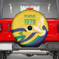 Saint Vincent and the Grenadines Spare Tire Cover Gratitude to the Land Pride Since 1979 - Wonder Print Shop